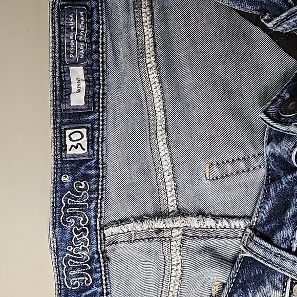 Miss Me 30x29 dark wash skinny jeans - Picture 6 of 7